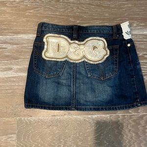 D&G denim mini skirt